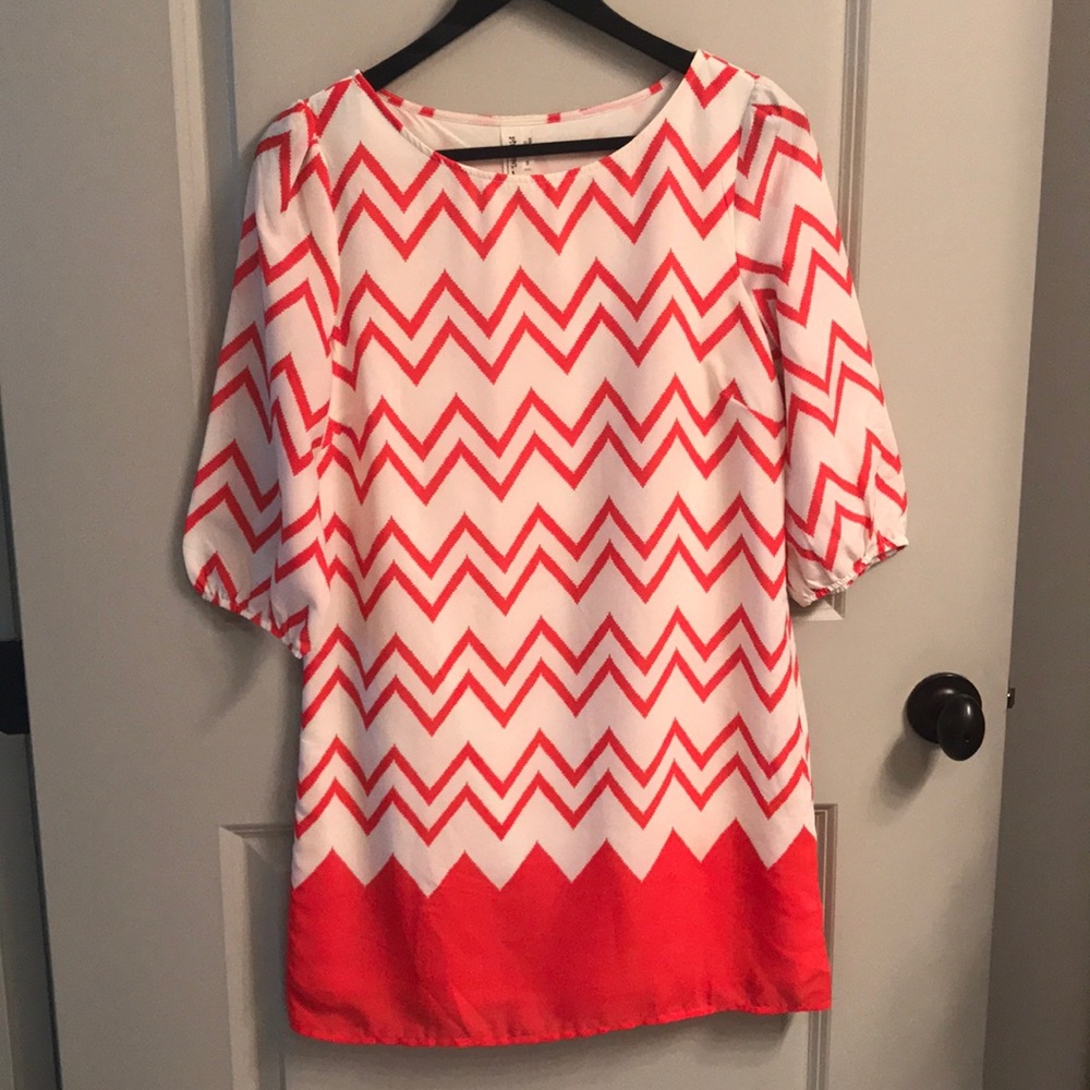 Chevron shift dress